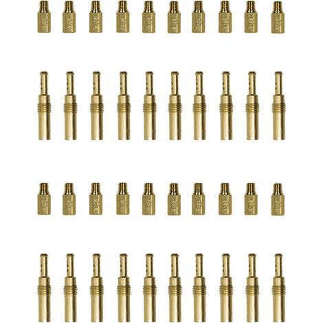 Kit de 40 gicleurs principaux et gicleurs de ralenti en cuivre pour carburateurs Keihin OKO (PWK) - Accessoires pour carburateurs de moto (1/5)