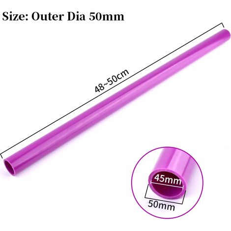 Tuyau en PVC violet (diamètre extérieur 50 mm, 1 pièce) pour l'irrigation agricole et de jardin, le bricolage, les aquariums et les réservoirs d'eau. Raccords de plomberie.