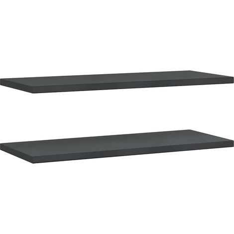 Maison Exclusive - Wandregale 2 Stk. 100x40 cm Schwarz Edelstahl