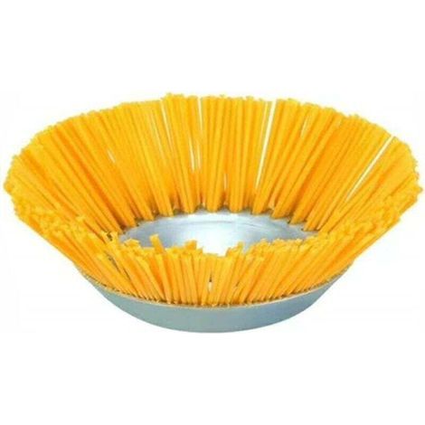 Tête de brosse de désherbage, en nylon abrasif, tête de désherbage de 25,4 mm, adaptée aux tondeuses à gazon, aux cordes de paille et aux outils de jardinage d'extérieur. (1/4)