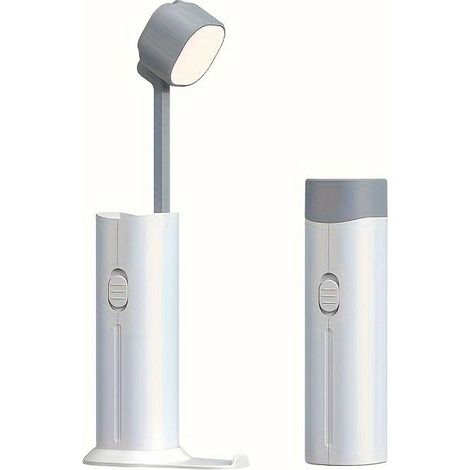 Lampe de table avec protection oculaire, petite lampe de table pour étudier et lire, veilleuse pliable pour chambre à coucher