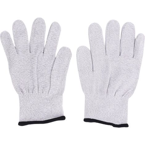 Gants conducteurs en nylon fibre d'argent 280D respirants, unisexes, pour l'assemblage électronique et la manipulation de circuits imprimés. (1/5)