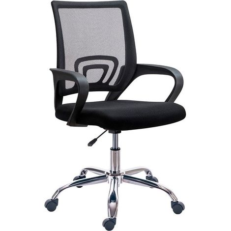 Silla de oficina Vita Negro 60cm (ancho) x 90–102cm (alto) (1/4)