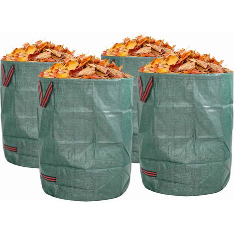Sacs à Déchets de Jardin 4 pcs Vert 66 x 66 x 83,5 cm CFW525974 (1/5)