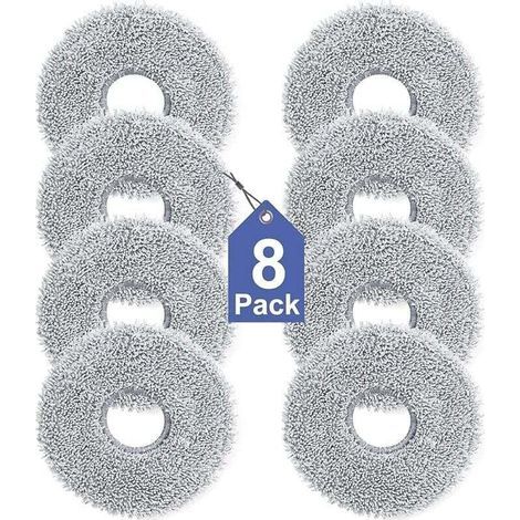 Pack de de 8 Lingettes pour Dreame L10s/L10/L20/X40/L40/X50/L50 Pro Ultra, XU, Xiaomi X20 Pro/Max, Ecovacs Deebot T30 Pro OMNI, T30S Pro A - (1/4)