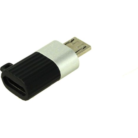 Adattatore Da USB Type C Femmina a Micro USB Maschio Con Portachiave Incluso (1/3)