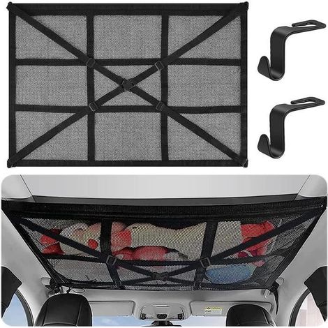 Dachgepäcknetz fürs Auto, 90 cm x 65 cm, universelle Autogepäcktasche für Reisen (1/4)