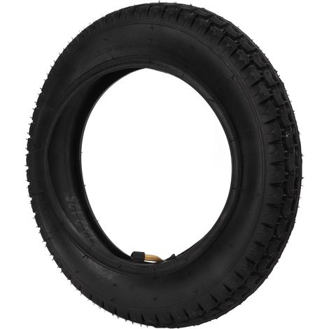 Pneu et chambre à air 12 1/2 x 2 1/4 avec valve coudée pour vélo électrique (1/5)
