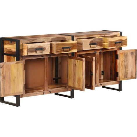 Maison Exclusive - Credenza 172x35x80 cm in Legno di Acacia con Finitura Ambra (1/5)