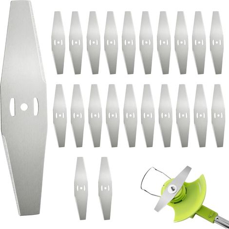 22 Lame in Metallo per Tagliabordi – Lame di ricambio durevoli per Decespugliatore da 24 V, Accessori robusti per Tagliabordi (1/5)
