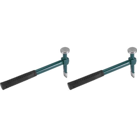 2X Panneau de Réparation En Métal de Carrosserie de Voiture Marteau à Percussion Outil à Main Finition de Clou Droit Marteau à Percussion Convexe Dent (1/5)