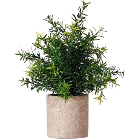 Plantas artificiales de interior，Mini plantas artificiales para decoración del hogar，Eucalipto artificial para uso en interiores en dormitorios (1/5)