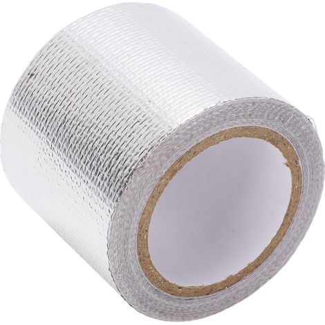 Ruban de protection thermique en feuille d'aluminium, 5cm X 5m, adhésif imperméabilisant haute température pour voitures, camions, SUV, motos (1/5)