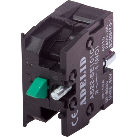 Kontaktblock Hilfsschalter Hilfskontakt Öffner offen NO 600V 10A