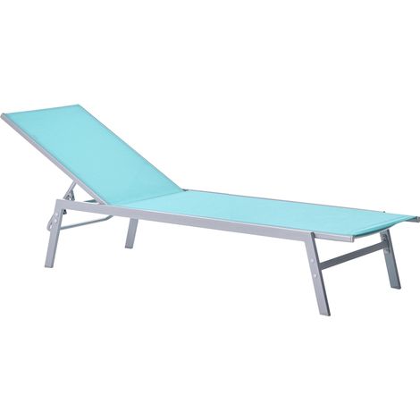 Sun Lounger NOLI Reclining Metal Blue