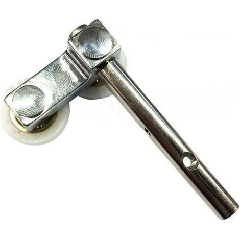 Ricambio ruota cuscinetto rotella con carrello zama nichelato box doccia 2B NA0580 (1/3)