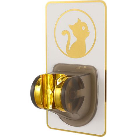 1 support de pommeau de douche, réglable, adhésif puissant, étanche, pour salle de bain (1/5)