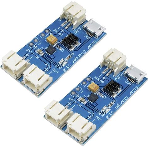 2pcs CN3065 Mini Solar Lipo Charger Board Lithium Battery Charging Chip Micro USB DIY Outdoor Application Kit Charging Board Module (1/5)