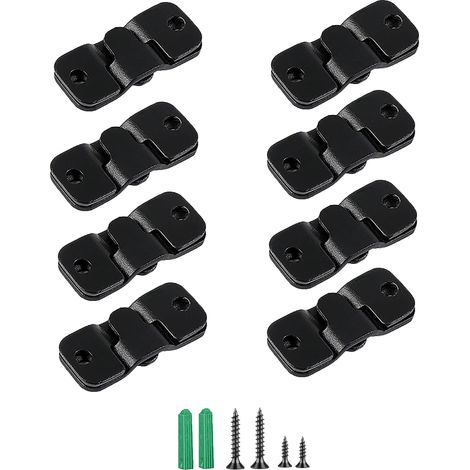 8 Paires (16 Pcs) Support de Montage Affleurant Support de Montage Dissimulé Boucle de Suspension Verrouillable Crochet de Cadre en Acier Inoxydable Quincaillerie de Suspension pour Photos (1/5)