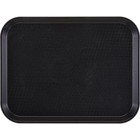 Cambro 1216FF-110 Lot de 24 plateaux de restauration rapide Noir 30,5 x 40,6 cm