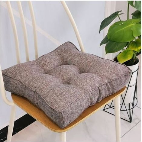 Coussin Chaise - 40 x 40 x 10 cm - Coton Doux - Pour Jardin Bureau Salle À Manger Intérieur Extérieur - 1 Pièce (1/5)