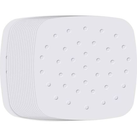 Papier sulfurisé antiadhésif jetable pour friteuse à air, paquet de 200, blanc, 20,5 cm (1/5)