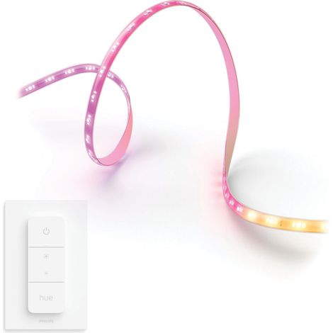 Philips Hue Flux Ruban LED 3 Mètres Lumière blanche et colorée - Incl. Câble d'alimentation, White and Color Ambiance