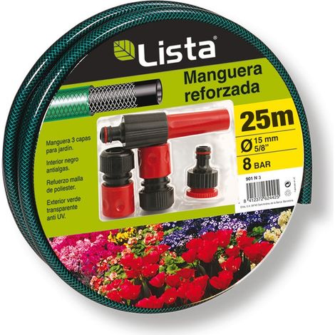 Kit Manguera 15mm x 25 m LISTA