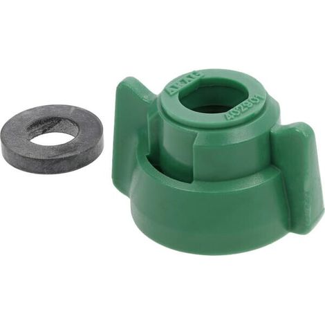 Tuerca de boquilla tipo bayoneta SW11 color verde con junta 25 uds. Arag ARAG 40290105P025
