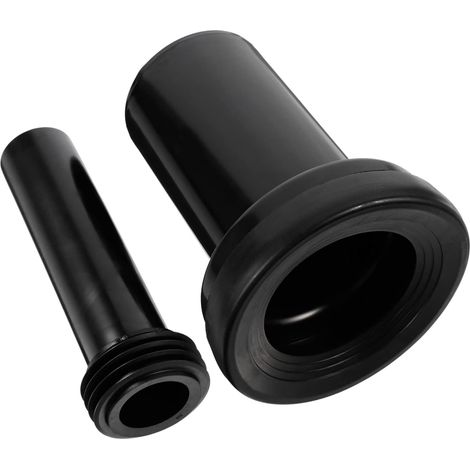 Wandmontiertes WC-Zubehör, 18 cm lang, 90 mm Abflussrohrdurchmesser, 45 mm Wasserzulaufrohrdurchmesser, Material: HDPE. (1/5)