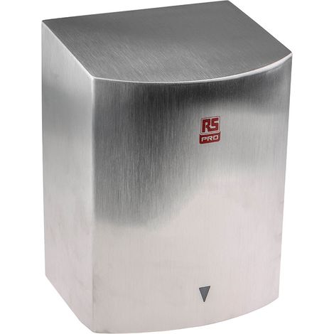 Sèche-mains, 900W Automatique, 116m³/h, Acier inoxydable Satiné, 175mm x 277mm x 201mm ( Prix pour 1 ) (1/4)