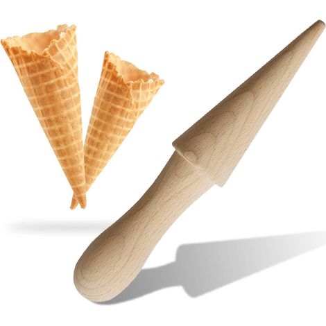 Waffelhörnchen aus Holz von aoory Plantation, Waffeltüten, Waffeln, Waffeltüten, kleine Eiswaffeln (1/5)