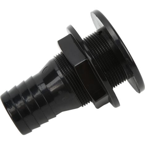 1-1/2 Zoll schwarze ABS-Durchgangsverschraubung, Schlauchverbinder für Boote (1/5)