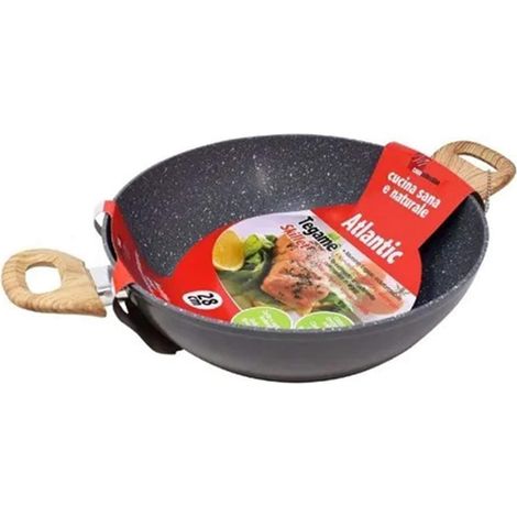 Juego de 6 Sartenes Atlantic 28 cm antiadherentes de aluminio con mango ergonómico