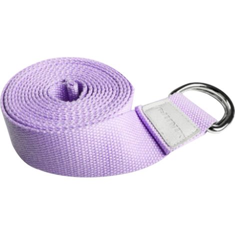 Sangle De Yoga - 250 Cm X 4 Cm - Boucle Métallique D-Ring Réglable - Pour Étirements Pilates Gymnastique - 1 Pièce (1/5)