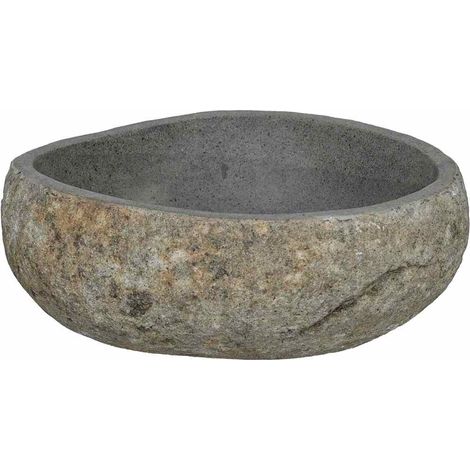 Bassin Gris clair (38-45) x (30-35) x 15 cm Pierre de Rivière CFW35500 (1/5)