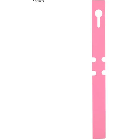 GROOFOO-100 pcs Plastic Waterproof Flower Plant Seed Name Tag Label Marker (Pink) (1/5)
