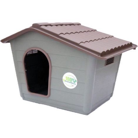 TRADE SHOP - Cuccia A Forma Di Casetta In Resina Per Cani Di Piccola Taglia 60x52x44 Cm -