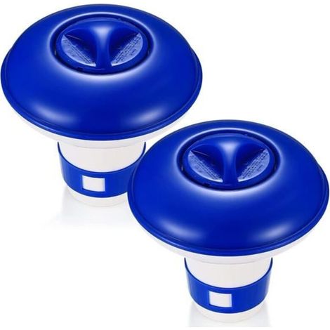 2-Pack 5-Inch Chlorine Floaters, Floating Chlorine Dispenser for Chlorine Tablets