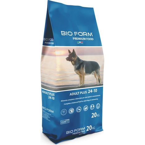 Bio Form CROCCHETTE PER CANI MEDIO/GRANDI DOG ADULT PLUS  Proteine/Grassi 24-10% - sacco kg. 20