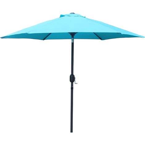 Ombrellone  blu dritto rotondo 2,5 x 2,5 m COME