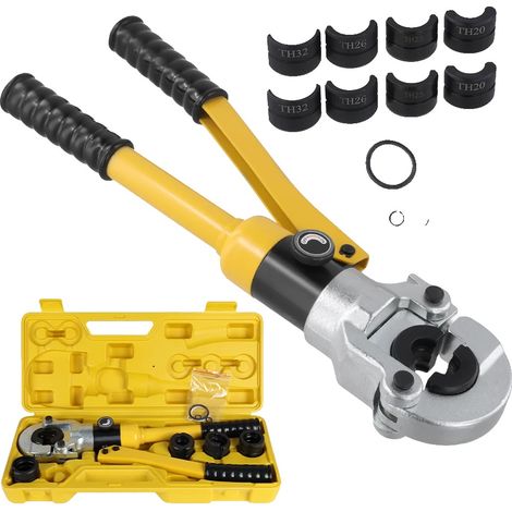 Outil de sertissage hydraulique, mécanisme de pression réglable, compatible avec divers tuyaux (1/2)