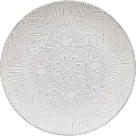 Centrotavola maia rotondo, diametro 30 cm, bianco - Atmosphera créateur d'intérieur (1/4)