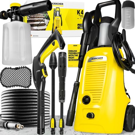 IDROPULITRICE ORIGINALE KARCHER K4 130 BAR CON UGELLO ROTANTE E SCHIUMA