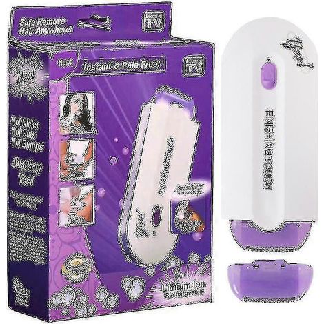 Épilateur électrique rechargeable 2 en 1 pour femmes, épilation indolore, capteur instantané, rasoir lumineux.