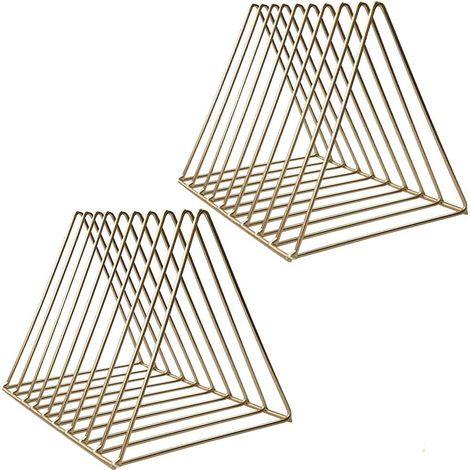 Lot de 2 porte-revues triangulaires de bureau (1/5)