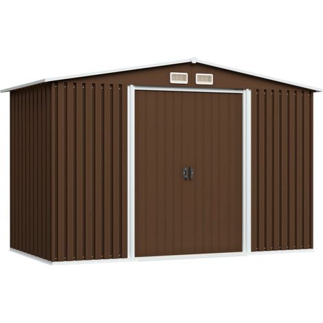 Abri de stockage pour jardin Marron 257x205x178 Acier (1/5)