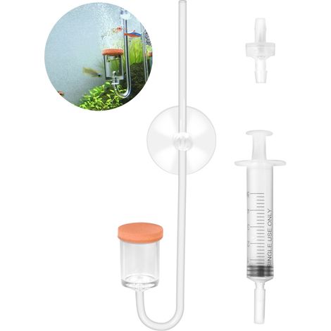 Diffuseur CO₂ aquarium compteur de bulles, diffuseur de dioxyde de carbone pour eau de reproduction (1/5)
