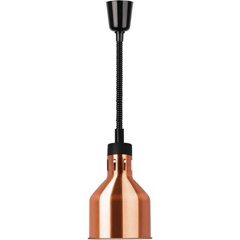 Lampe chauffante rétractable acier finition cuivre 250 W, 220 V - MONO