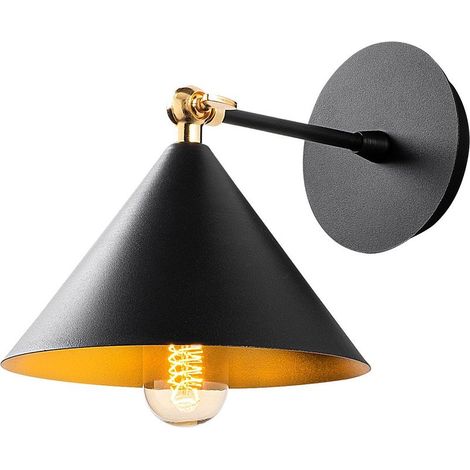 Applique murale Black - Industriel et scandinave - Métal - Design tendance (1/4)